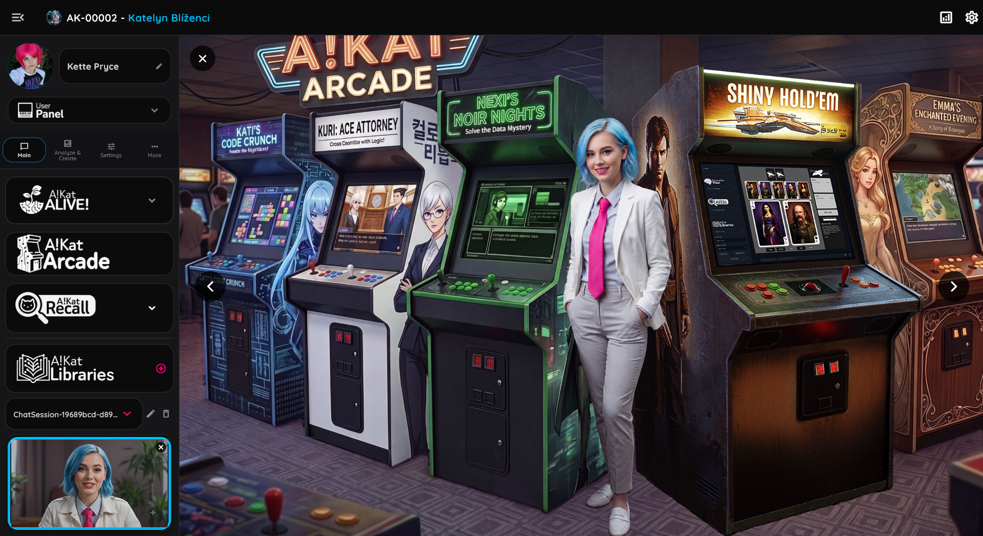 The A!Kat Arcade Layout