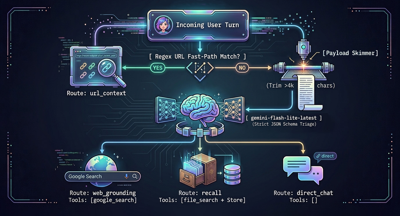 A!Kat Gen 6 Query Router and VibeSync Architecture Schematic